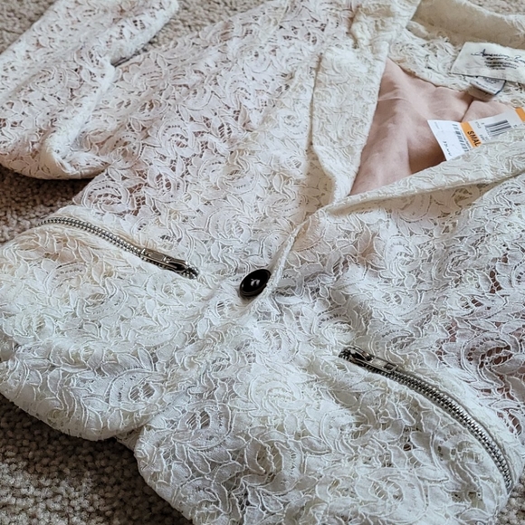 American Rag lace blazer sz small romantic boho - Picture 5 of 8